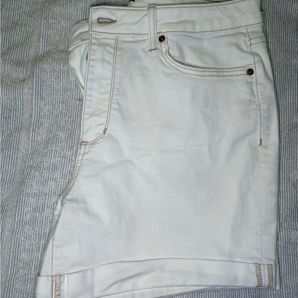 Sonoma White Denim Shorts